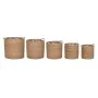 Juego de Cestas Home ESPRIT Natural Fibra natural 37 x 37 x 41 cm (5 Piezas) de Home ESPRIT, Cajas - Ref: S3057101, Precio: 5...