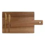 Cutting board Home ESPRIT Stainless steel Acacia 38 x 20 x 1,5 cm (3 Pieces) by Home ESPRIT, Plates and dishes - Ref: S305755...