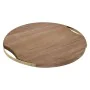 Cutting board Home ESPRIT Golden Natural Metal Acacia 32,3 x 31,3 x 1,4 cm by Home ESPRIT, Chopping boards - Ref: S3057551, P...