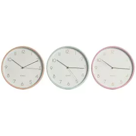 Horloge Murale Home ESPRIT Corail Menthe Lila PVC 25,5 x 4,3 x 25,5 cm (3 Unités) de Home ESPRIT, Pendules murales - Réf : S3...