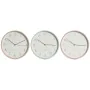 Horloge Murale Home ESPRIT Corail Menthe Lila PVC 25,5 x 4,3 x 25,5 cm (3 Unités) de Home ESPRIT, Pendules murales - Réf : S3...