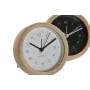 Table clock Home ESPRIT White Black Bamboo 10 x 4,3 x 10 cm (2 Units) by Home ESPRIT, Desk & Shelf Clocks - Ref: S3057761, Pr...