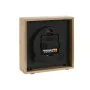 Tafelklok Home ESPRIT Branco Preto Bambu 16 x 4,6 x 16 cm (2 Unidades) de Home ESPRIT, Relógios de secretária - Ref: S3057762...