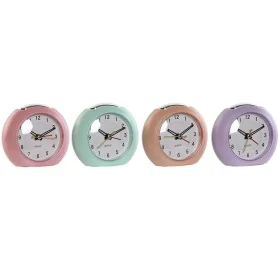 Orologio da Tavolo Home ESPRIT Rosa Corallo Lilla 10 x 4,7 x 9 cm di Home ESPRIT, Orologi da scrivania e da scaffale - Rif: S...