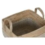 Set de basket Home ESPRIT Blanc Naturel Marron Clair PVC Herbier marin Joncs 43 x 38 x 36 cm (2 Pièces) de Home ESPRIT, Boîte...