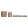 Conjunto de Cestas Home ESPRIT Bege Natural vime 47 x 35 x 55 cm 5 Peças de Home ESPRIT, Cestos para fornos rebatíveis - Ref:...