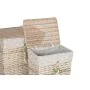 Set de basket Home ESPRIT Vert Beige Naturel osier 47 x 35 x 55 cm 5 Pièces de Home ESPRIT, Corbeilles à linge - Réf : S30578...