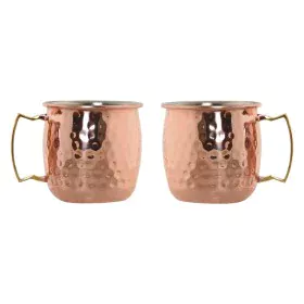 Ensemble de 2 mugs Home ESPRIT Doré 480 ml de Home ESPRIT, Tasses - Réf : S3058214, Prix : 13,32 €, Remise : %