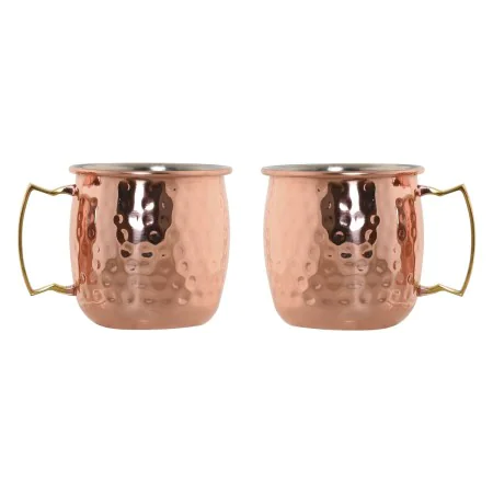 2 Piece Mug Set Home ESPRIT Golden 480 ml by Home ESPRIT, Cups - Ref: S3058214, Price: 12,79 €, Discount: %