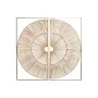 Decorazione da Parete Home ESPRIT Dorato Naturale 50 x 2 x 100 cm (2 Pezzi) di Home ESPRIT, Soprammobili - Rif: S3058380, Pre...