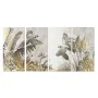 Jeu de 4 tableaux Home ESPRIT Beige Doré Tropical 280 x 3,2 x 140 cm de Home ESPRIT, Impressions sur toile - Réf : S3058391, ...