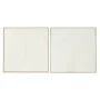 Cuadro Home ESPRIT Blanco Moderno Escandinavo 100 x 4 x 100 cm (2 Unidades) de Home ESPRIT, Impresiones sobre lienzo - Ref: S...