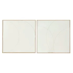 Cadre Home ESPRIT Blanc Moderne Scandinave 100 x 4 x 100 cm (2 Unités) de Home ESPRIT, Impressions sur toile - Réf : S3058396...