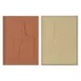 Quadro Home ESPRIT Senape Terracotta Astratto Città 55 x 4 x 75 cm (2 Unità) di Home ESPRIT, Stampe e quadri su tela - Rif: S...