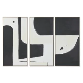 Set of 3 pictures Home ESPRIT White Black Modern Urban 180 x 4 x 120 cm (3 Pieces) by Home ESPRIT, Prints on Canvas - Ref: S3...