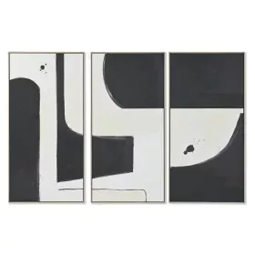 Juego de 3 cuadros Home ESPRIT Blanco Negro Moderno Urbano 180 x 4 x 120 cm (3 Piezas) de Home ESPRIT, Impresiones sobre lien...