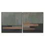 Painting Home ESPRIT Black Green Modern Urban 100 x 4 x 100 cm (2 Units) by Home ESPRIT, Prints on Canvas - Ref: S3058399, Pr...