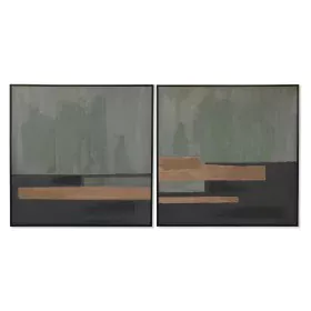 Cadre Home ESPRIT Noir Vert Moderne Urbaine 100 x 4 x 100 cm (2 Unités) de Home ESPRIT, Impressions sur toile - Réf : S305839...