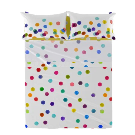 Lenzuolo Superiore HappyFriday Confetti Multicolore 180 x 270 cm (Coriandoli) di HappyFriday, Lenzuola e federe per cuscino -...