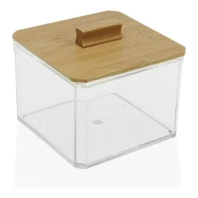 Box mit Deckel Versa Bambus polystyrol (9 x 8,5 x 9 cm) von Versa, Kosmetikorganiser - Ref: S3407211, Preis: 4,79 €, Rabatt: %