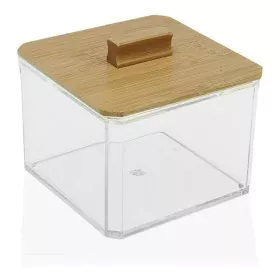 Box mit Deckel Versa Bambus polystyrol (9 x 8,5 x 9 cm) von Versa, Kosmetikorganiser - Ref: S3407211, Preis: 4,02 €, Rabatt: %