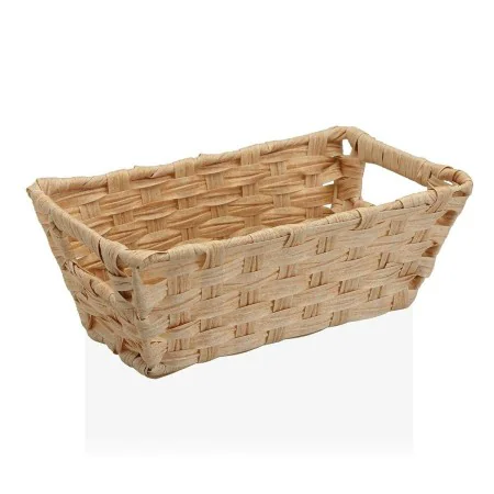 Cesta Versa Beige Con asas Polietileno (17 x 11,5 x 29 cm) de Versa, Organizadores de cosméticos - Ref: S3407609, Precio: 6,7...