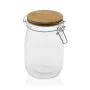 Glass Jar Versa 1 L 11 x 12,5 x 11 cm Crystal Bamboo by Versa, Food storage - Ref: S3409041, Price: 7,15 €, Discount: %