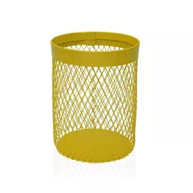 Bote para Utensilios de Cocina Versa Amarillo Acero 11,5 x 15,5 x 11,5 cm de Versa, Estantes y soportes - Ref: S3409102, Prec...