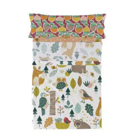 Juego de Sábanas HappyFriday Moshi Moshi Harvestwood Multicolor Cama de 105 2 Piezas de HappyFriday, Sábanas y fundas de almo...