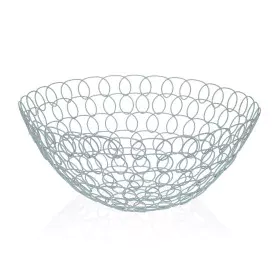 Fruit Bowl Versa Eris Blue Metal Steel (28 x 12 x 28 cm) by Versa, Bowls and large cups - Ref: S3410074, Price: 6,11 €, Disco...