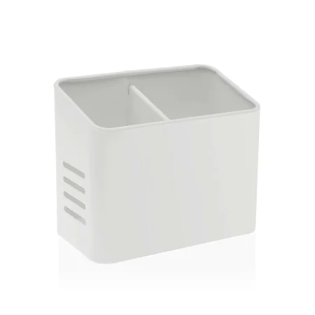 Organizador para Cubiertos Versa Blanco Metal Acero 9,5 x 16 x 13,5 cm de Versa, Estantes y soportes - Ref: S3410500, Precio:...