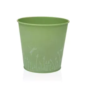 Plant pot Versa Zink Green Metal (14 cm) by Versa, Flower Pots - Ref: S3410533, Price: 4,79 €, Discount: %