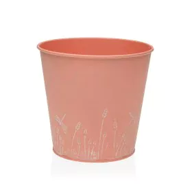 Pot Versa Zink Orange Métal (14 cm) de Versa, Pots de fleurs - Réf : S3410536, Prix : 4,02 €, Remise : %