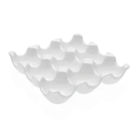 Egg cup Versa Porcelain 15,4 x 3,3 x 15,4 cm by Versa, Shelves and supports - Ref: S3411127, Price: 4,59 €, Discount: %