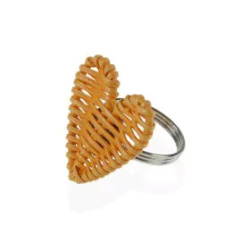 Anillo servilletero Versa Metal Ratán 5,3 x 4,7 x 5,3 cm Corazón de Versa, Servilleteros - Ref: S3411359, Precio: 4,24 €, Des...