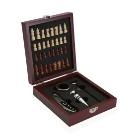 Set di Accessori per il Vino Versa Scacchi Cristallo ABS Legno MDF 16,8 x 5,1 x 14,78 cm di Versa, Set di accessori da vino -...