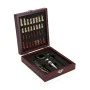 Set of Wine Accessories Versa Chess Crystal ABS MDF Wood 16,8 x 5,1 x 14,78 cm by Versa, Wine Accessory Sets - Ref: S3411496,...