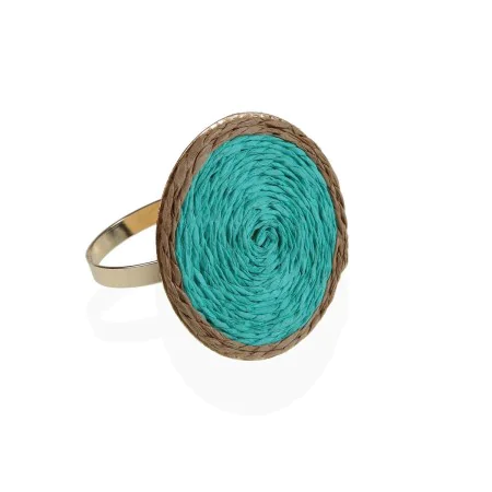 Napkin ring Versa Green Metal Paper 5 x 4,5 x 5 cm by Versa, Napkin Rings - Ref: S3412334, Price: 3,48 €, Discount: %