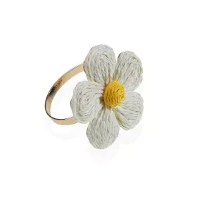 Napkin ring Versa Metal Paper 5,5 x 4,5 x 5,5 cm Flower by Versa, Napkin Rings - Ref: S3412336, Price: 4,15 €, Discount: %