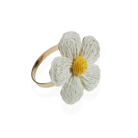 Napkin ring Versa Metal Paper 5,5 x 4,5 x 5,5 cm Flower by Versa, Napkin Rings - Ref: S3412336, Price: 4,15 €, Discount: %