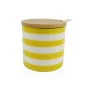 Portazucchero Versa Giallo Ceramica Dolomite 8 x 8 x 8 cm Righe Rotondo di Versa, Zucchero e latte - Rif: S3412534, Prezzo: 3...