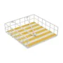 Napkin holder Versa Yellow Metal 35 x 0,03 x 25 cm Stripes by Versa, Napkin Rings - Ref: S3412559, Price: 7,67 €, Discount: %