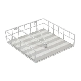 Portatovagliolo Versa Grigio Metallo 35 x 0,03 x 25 cm Righe di Versa, Anelli portatovagliolo - Rif: S3412560, Prezzo: 8,52 €...