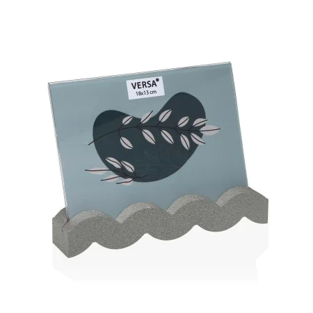 Photo frame Versa Plastic Waves 3,8 x 14,5 x 20 cm by Versa, Table and wall frames - Ref: S3412596, Price: 6,11 €, Discount: %