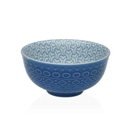 Snack Bowl Versa Blue Ceramic Porcelain 12,3 x 5,8 x 12,3 cm by Versa, Bowls and large cups - Ref: S3412624, Price: 4,56 €, D...