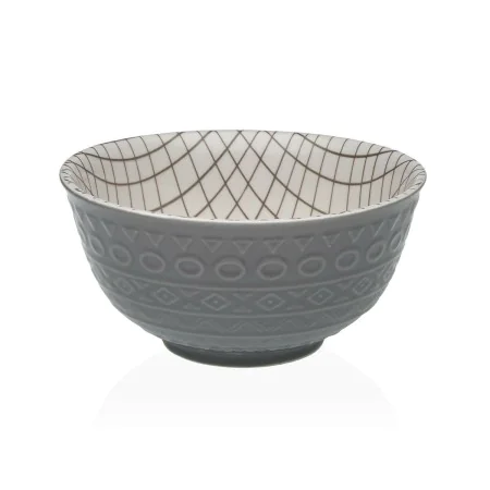 Snack Bowl Versa Grey Ceramic Porcelain 16 x 7,7 x 16 cm by Versa, Bowls and large cups - Ref: S3412625, Price: 7,34 €, Disco...