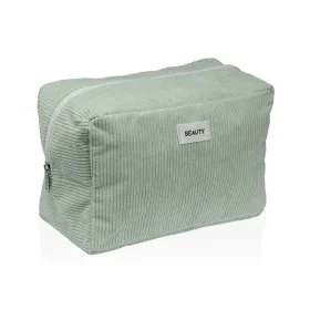 Travel Vanity Case Versa Corduroy Green 12 x 16 x 24 cm by Versa, Cosmetic Cases - Ref: S3412707, Price: 6,06 €, Discount: %