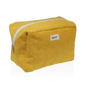 Nécessaire de Voyage Versa Corduroy Jaune 12 x 16 x 24 cm de Versa, Vanity - Réf : S3412708, Prix : 5,09 €, Remise : %