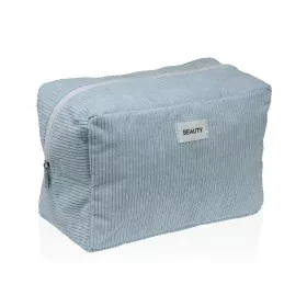 Nécessaire de Viagem Versa Corduroy Azul 12 x 16 x 24 cm de Versa, Estojo de viagem - Ref: S3412710, Preço: 5,09 €, Desconto: %