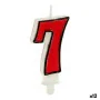 Candle Birthday White Red (12 Units) by BigBuy Home, Party items - Ref: S3616160, Price: 7,50 €, Discount: %